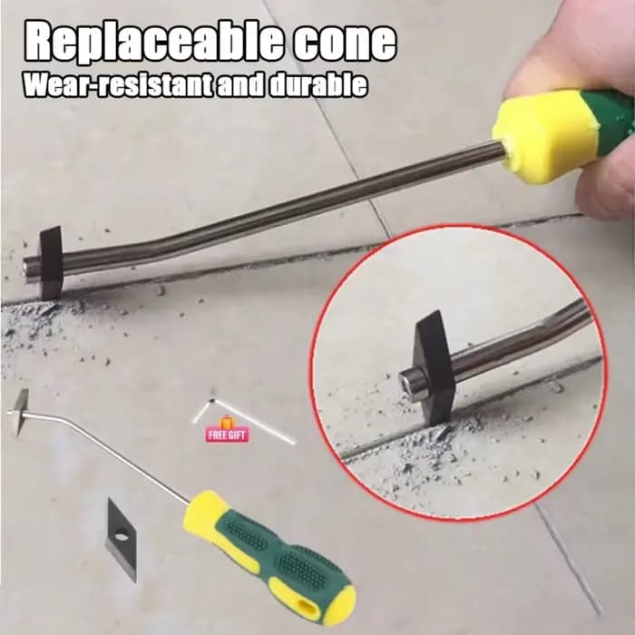 Outil manuel professionnel pour le nettoyage des joints de carrelage en céramique