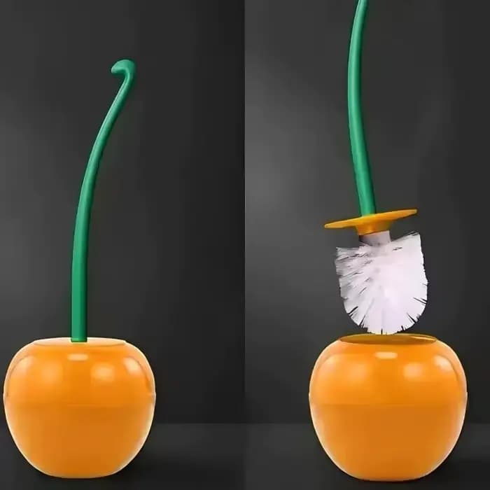 Ensemble de porte-brosse de toilette rouge