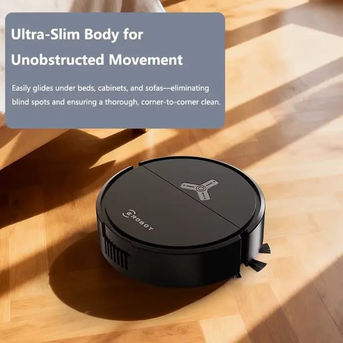 Robot aspirateur intelligent 3-en-1 Lenovo 4000Pa pour tapis et sols durs – Appareil de nettoyage domestique