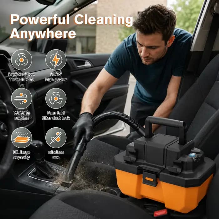Aspirateur sans fil humide et sec multifonctionnel pour voiture