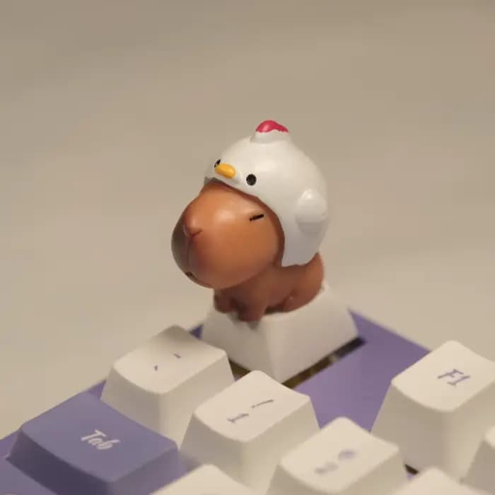 Capuchons de touches Capybara mignons, profil XDA ABS, ensemble de capuchons de clavier mécaniques personnalisés, Kawaii, bricolage, décoration de bureau, cadeau