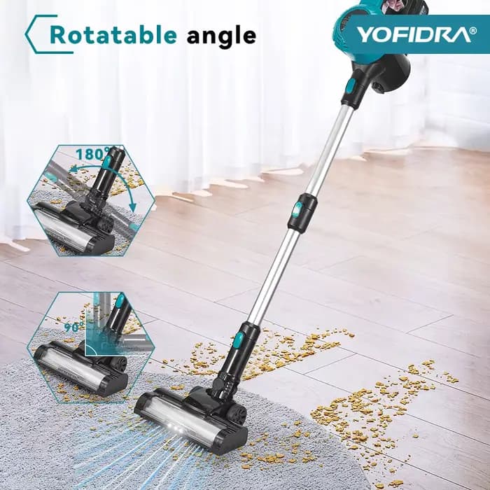 YOFIDRA 1800W aspirateur sans brosse 30KPa 1.5L Portable puissant aspiration outils de nettoyage ménager pour Makita 18V batterie broche