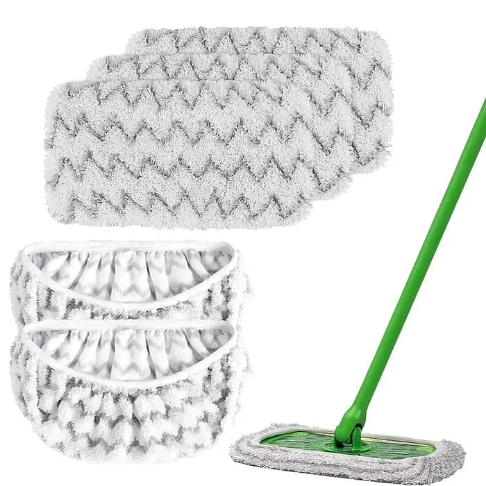 Tampons de vadrouille en microcarence réutilisables pour balayeuse Swiffer