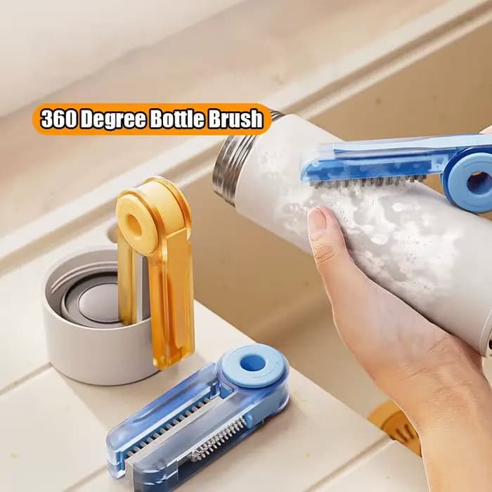 Brosse de nettoyage d'écart de couvercle de tasse 4 en 1
