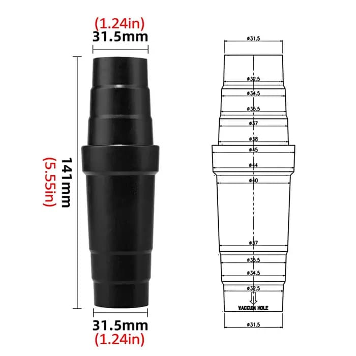 Adaptateur de tuyau d'aspirateur convertisseur universel