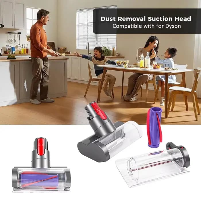 Tête d'aspiration anti-acariens pour aspirateurs Dyson V7 V8 V10 V11 V15 SV10 SV12 SV14 – Pièce de rechange pour l'élimination des acariens