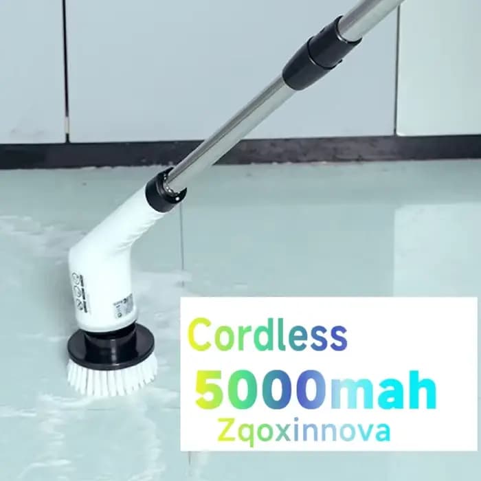 Brosse de nettoyage électrique 7 en 1, épurateur rotatif électrique, outil de nettoyage pour cuisine/salle de bain/salon, brosses à cheveux domestiques