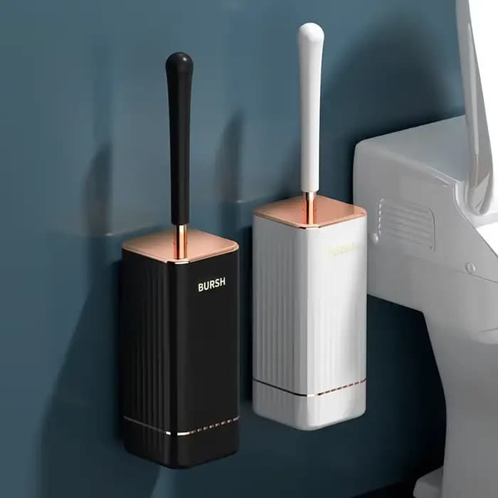 Brosse de toilette en silicone à poils souples TPR