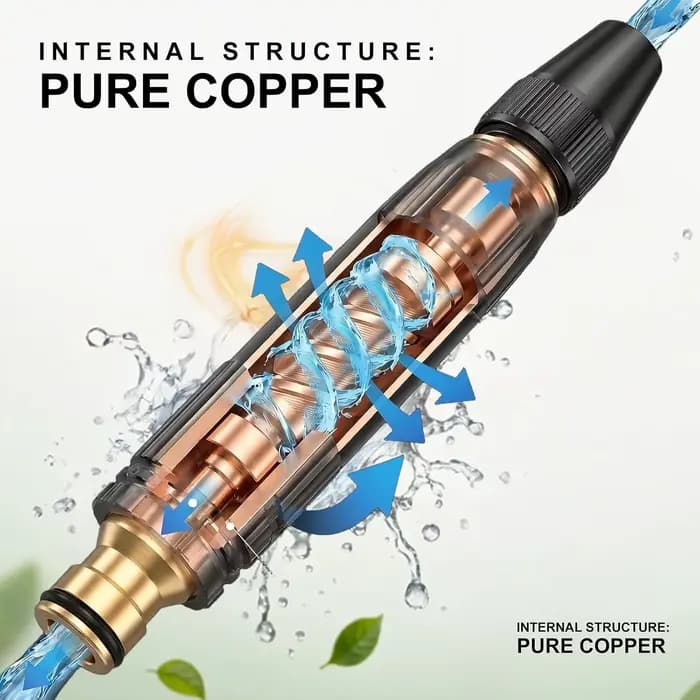 Pistolet à eau haute pression PowerJet 3000 PSI avec buse 5-en-1