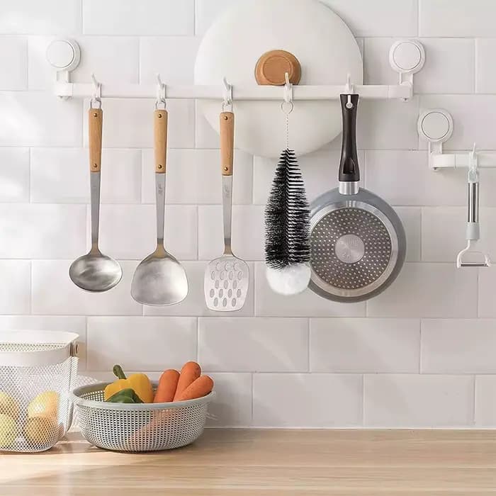 Brosse de nettoyage pour bouteilles SodaStream avec manche en bois de hêtre