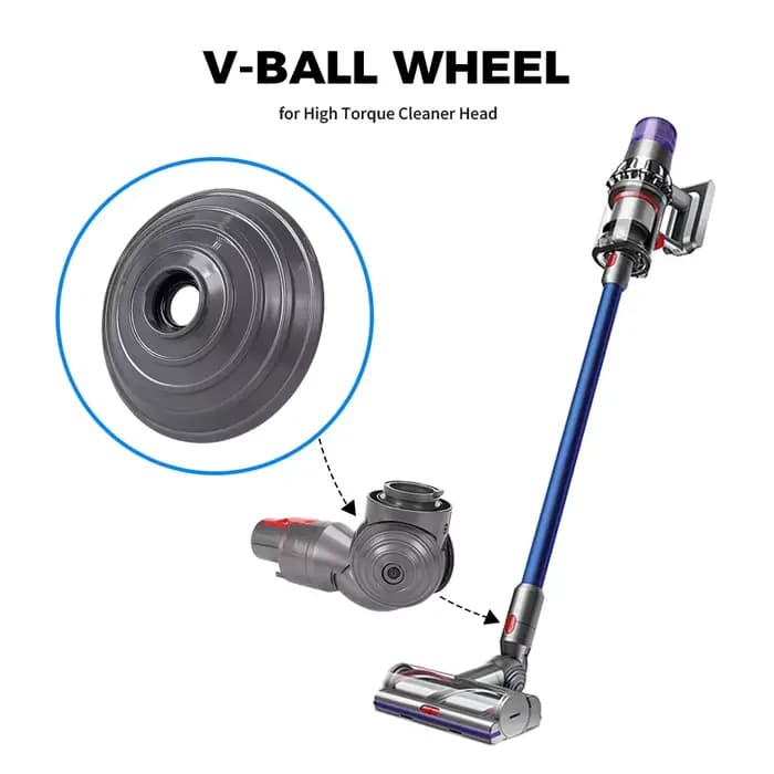 Roue V-Ball pour aspirateur sans fil Dyson V6 V7 V8 V10 V11 V12 20W 35W 50W, roues de remplacement pour tête de nettoyage à entraînement direct, pièce d'outil
