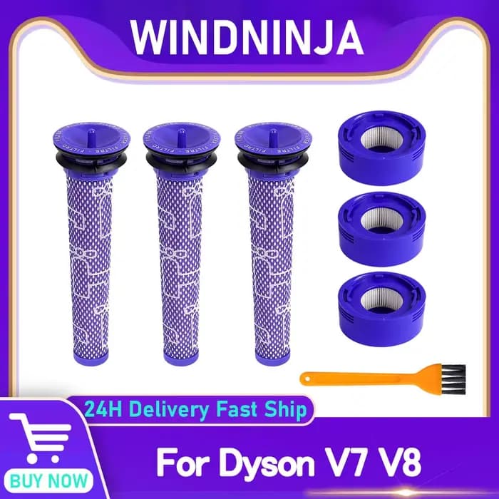 Filtres HEPA et pré-filtres pour aspirateur sans fil Dyson V7 V8 Absolute Animal Motorhead, pièce de rechange, accessoires