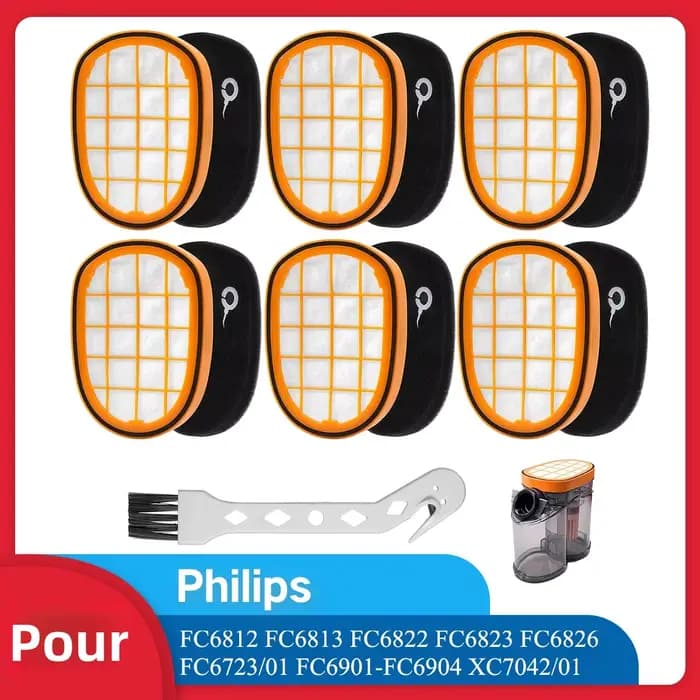 Accessoires de filtre de remplacement FC5005/01 pour Philips FC6812 FC6813 FC6822 FC6823 FC6826 FC6723/01 FC6901-FC6904 XC7042/01