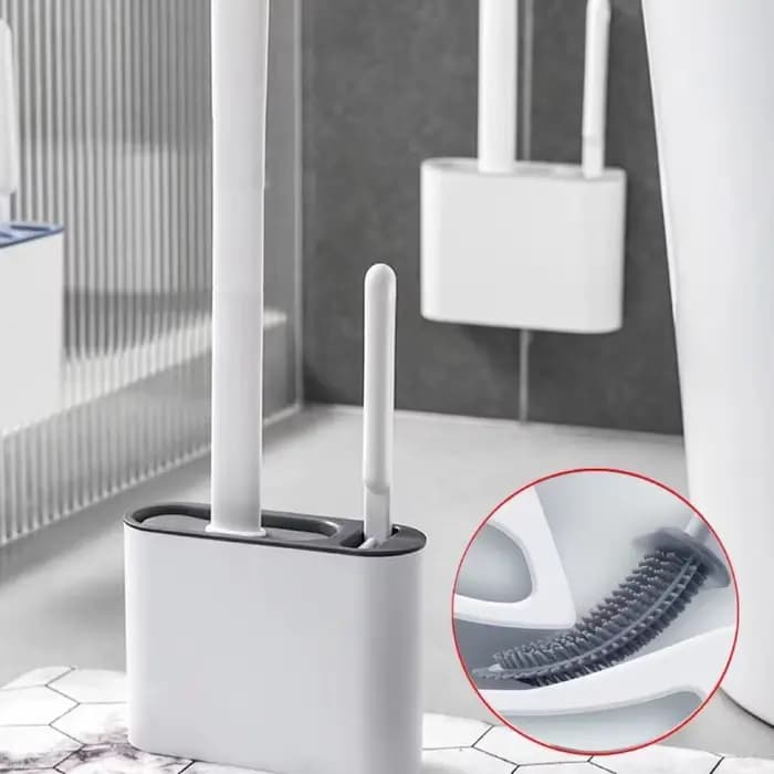 Brosse de Toilette Murale avec Coins Sans Fréquence