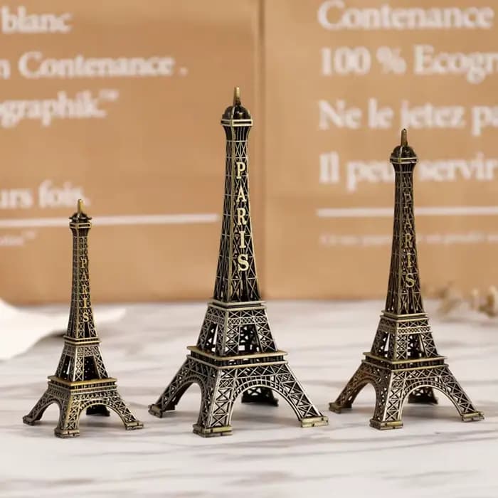 Tour Eiffel de Paris en Bronze, artisanat en métal, accessoires de décoration pour la maison, Figurine, modèle Souvenir, Design d'intérieur de la maison