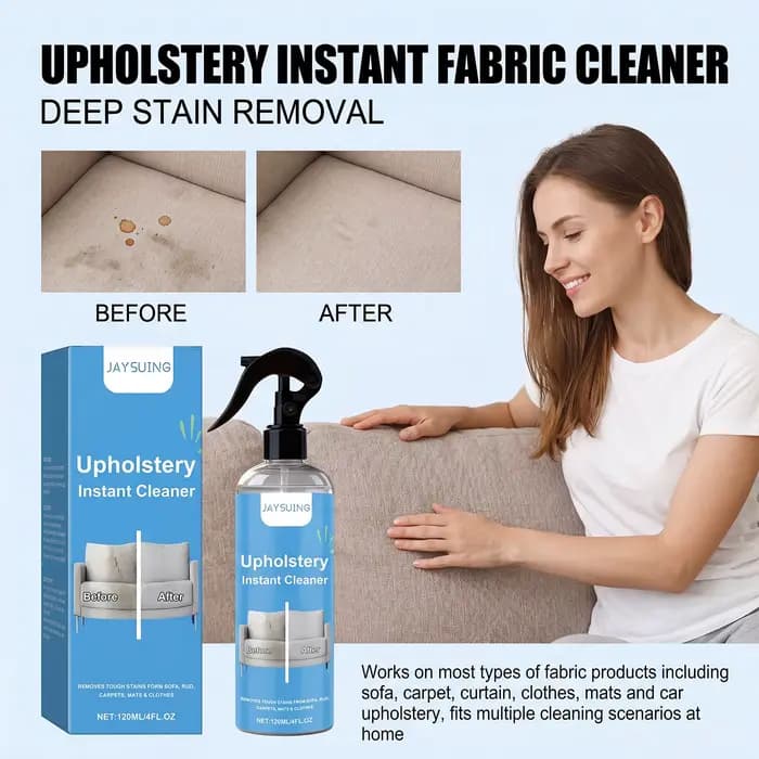 Nettoyant textile ménager en spray – Nettoyage doux pour canapés et vêtements – Détachant rapide