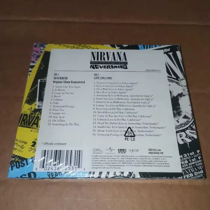 Nirvana Nevermind 30ème Anniversaire Édition Deluxe 2CD Album Grunge Alternative Rock Pour les Fans de Car Play Collection Cadeau En Stock