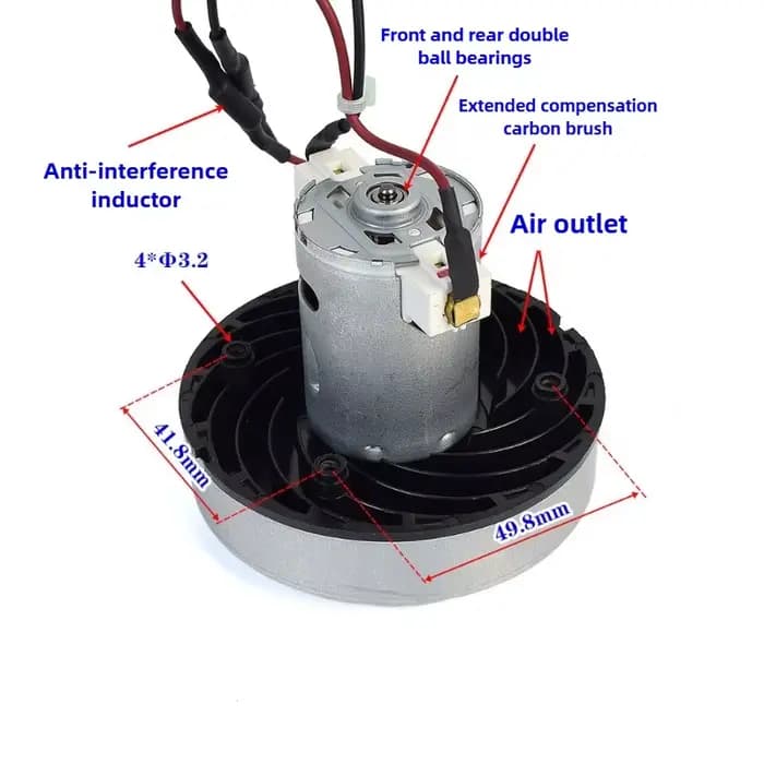 Moteur d'aspirateur haute puissance DC12-21.6V 150W