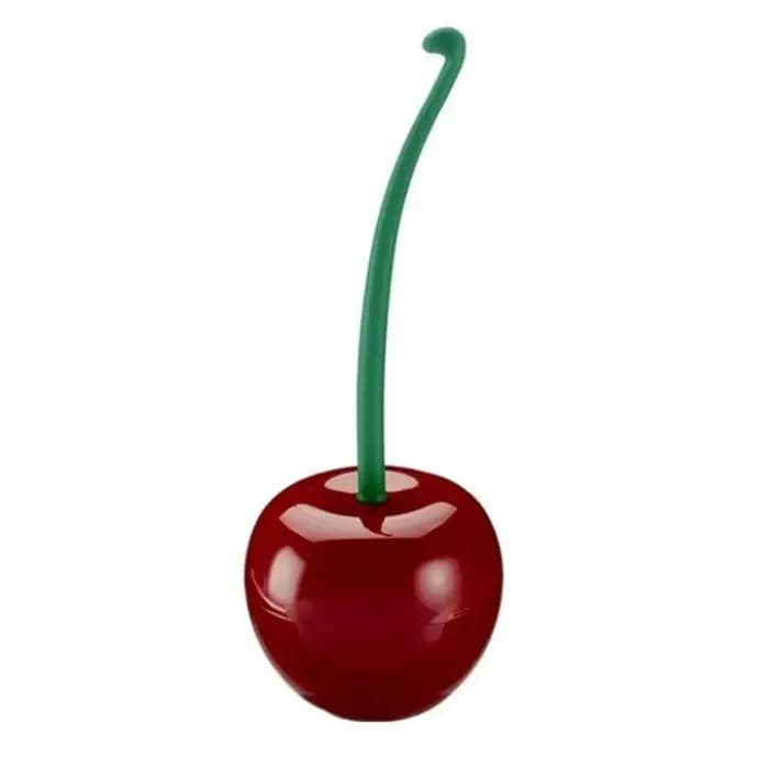 Ensemble de porte-brosse de toilette rouge