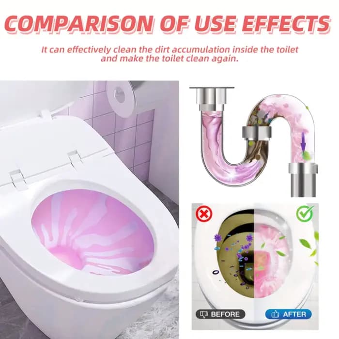 Comprimé effervescent pour le nettoyage des toilettes