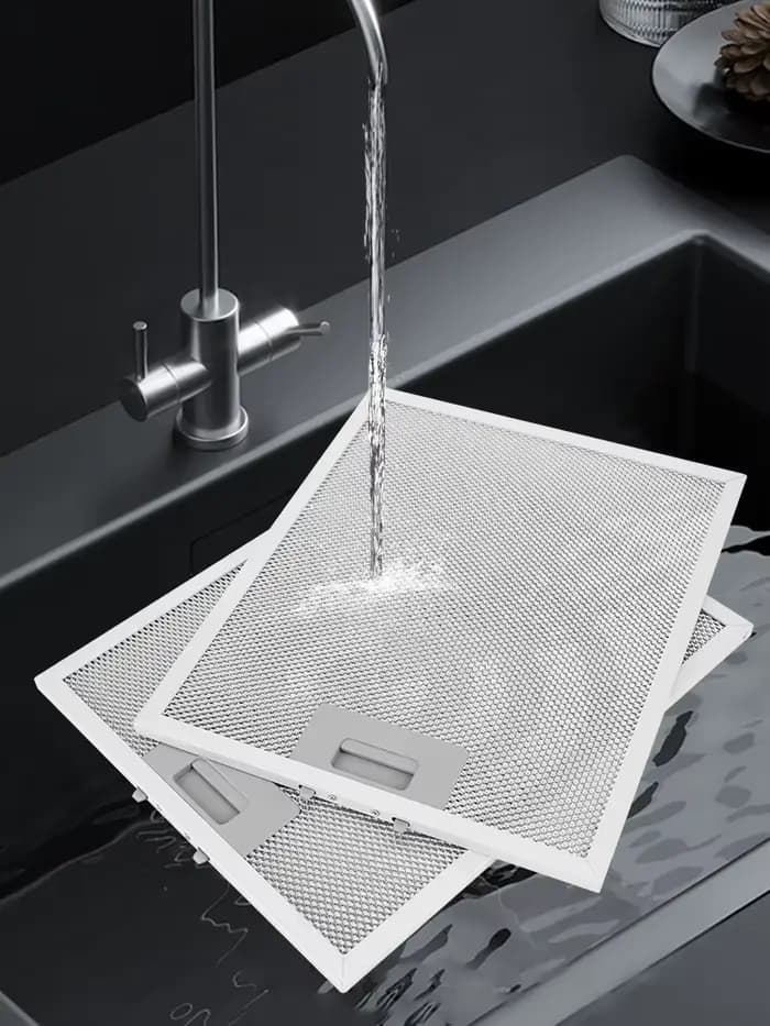 2 pièces Filtre à mailles métalliques en aluminium 320x260mm pour hotte de cuisine