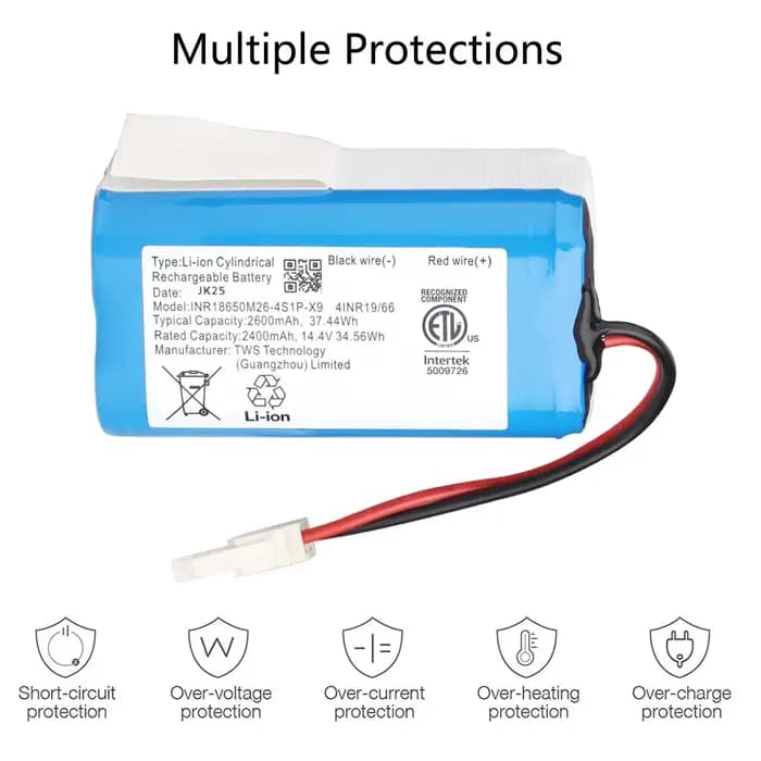 Batterie Li-ion Rechargeable pour aspirateur Robot ILIFE ecovacs A4s