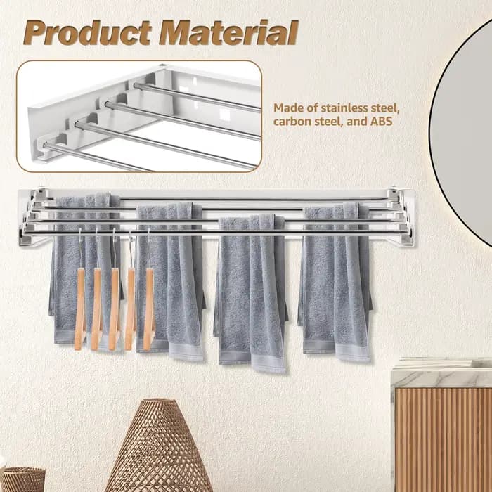 Étendoir à linge en acier inoxydable