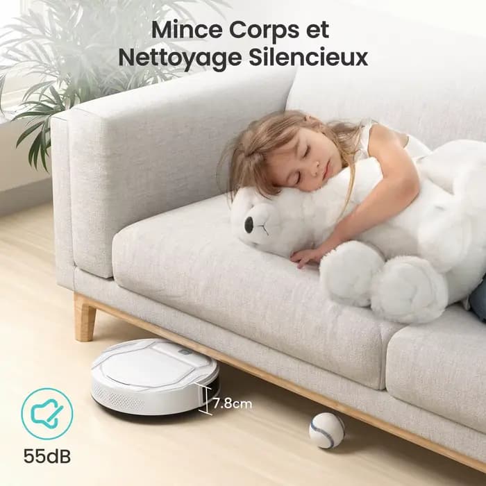Lefant M210 Aspirateur Robot avec Télécommande