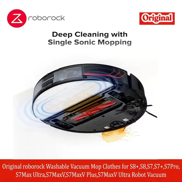 Chiffons lavables d'origine Roborock pour aspirateur robot S8+