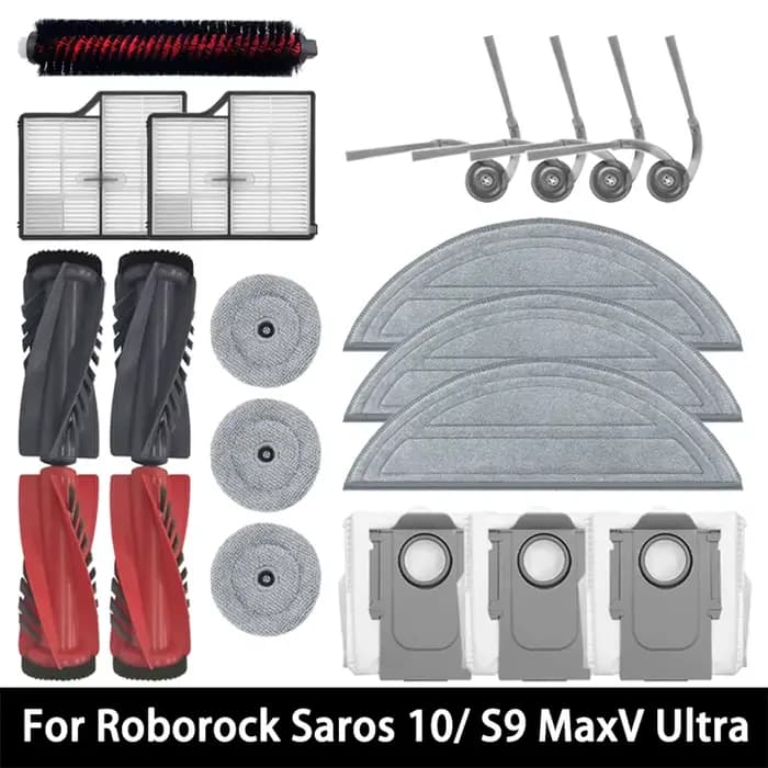 Pièces de rechange pour aspirateur Robot Roborock Saros 10/Roborock S9 MaxV Ultra