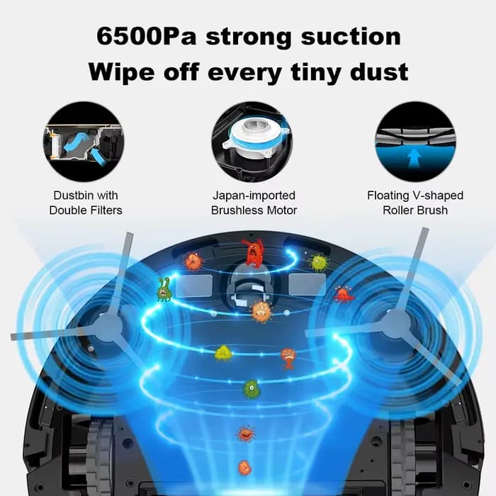(Code Promo:AEAE10) Aspirateur robot hybride Liectroux