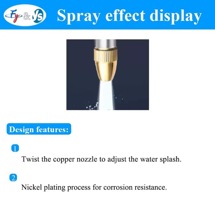 Pistolet de pulvérisation d'eau haute pression en métal