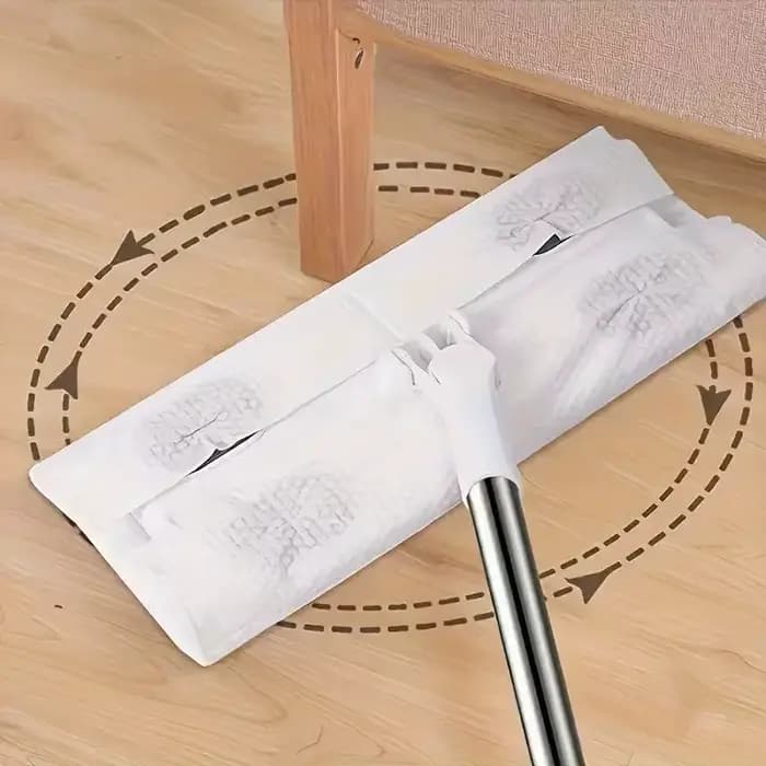 360 ° Serpillères plates avec nettoyage sans effort avec tampon de vadrouille jetable