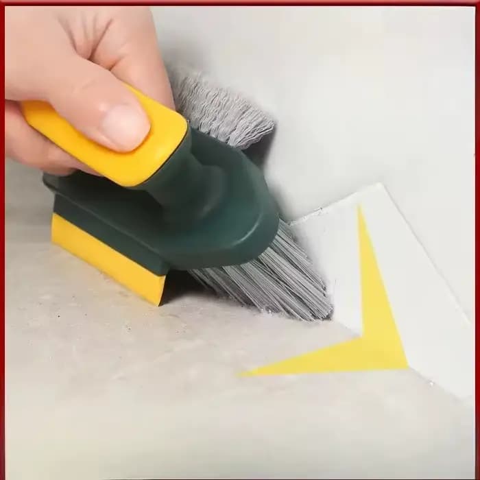 Brosse de nettoyage 4-en-1 en forme de V pour les interstices