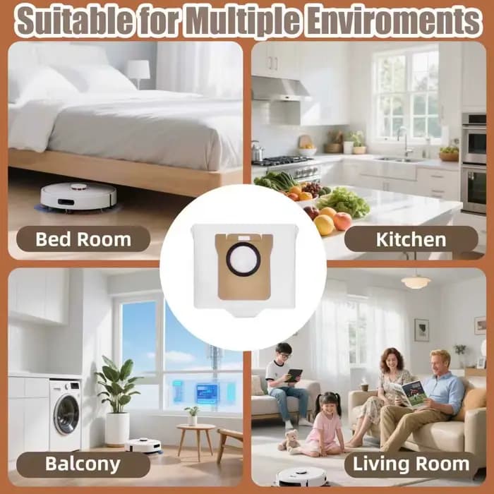 Sac à poussière pour aspirateur Robot Xiaomi X20 Plus X20 Max X20 Pro X10 + S10 + S20 + pour Dreame L10s Ultra L20