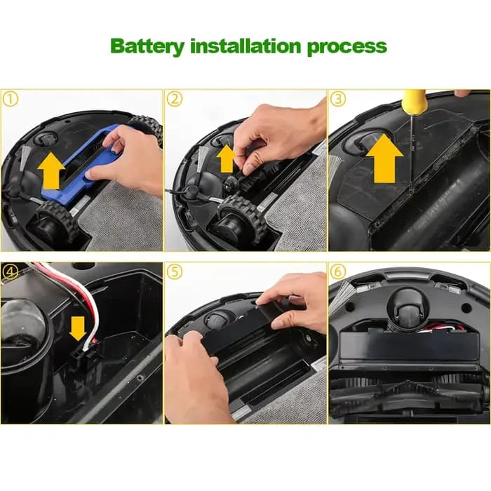 STYTJ02YM-Batterie de 14.8V et 12800mAh pour Aspirateur Xiaomi ATA JIA LDS, Mi Robot Aspirateur-Mop P Mi 2S/Haier JX37