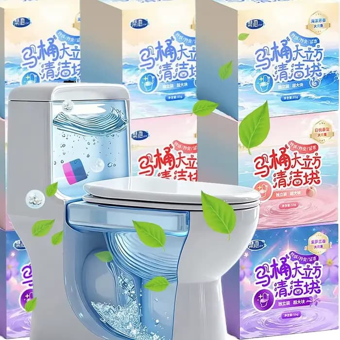 Mini Cube nettoyant pour cuvette de toilette