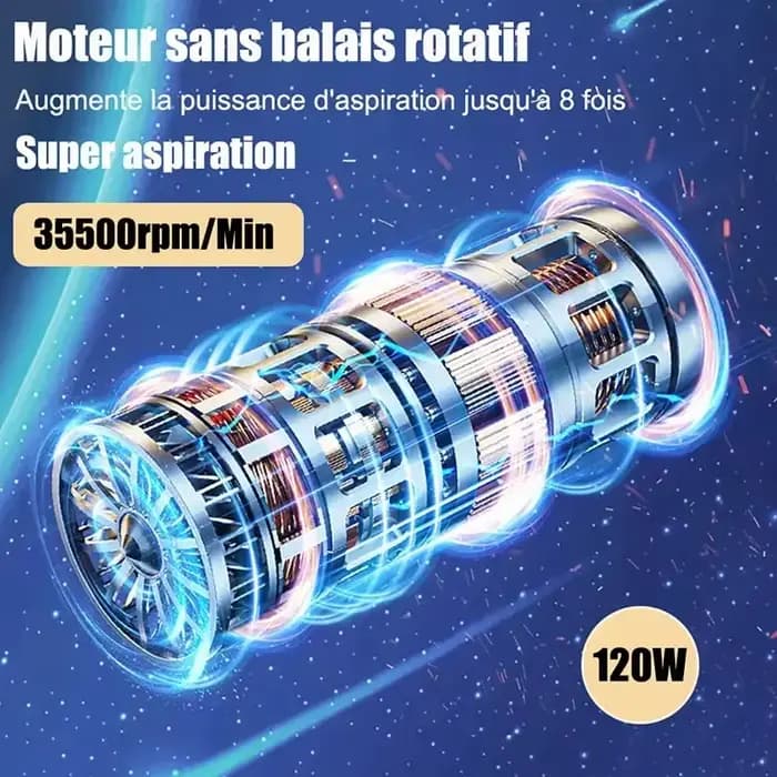 Aspirateur de voiture sans fil, plumeau, pompe à vide portative pour la maison, Portable, forte aspiration, nettoyeur de voiture