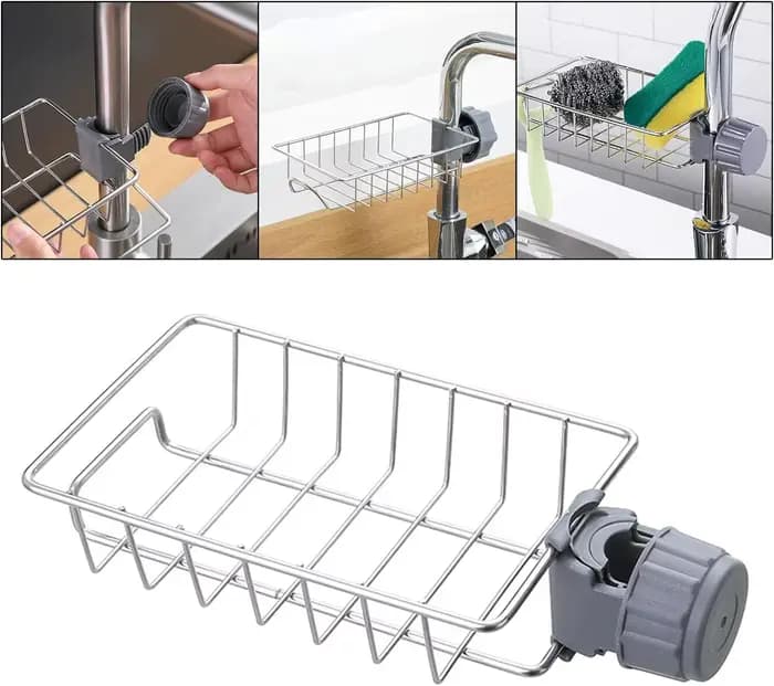 Égouttoir de robinet de cuisine suspendu rotatif