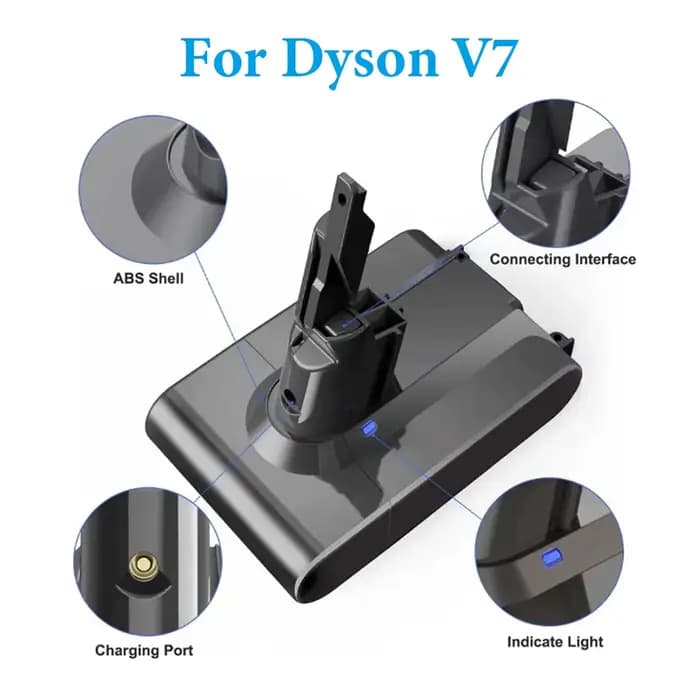 Batterie 21.6V pour aspirateur Dyson V7 V8