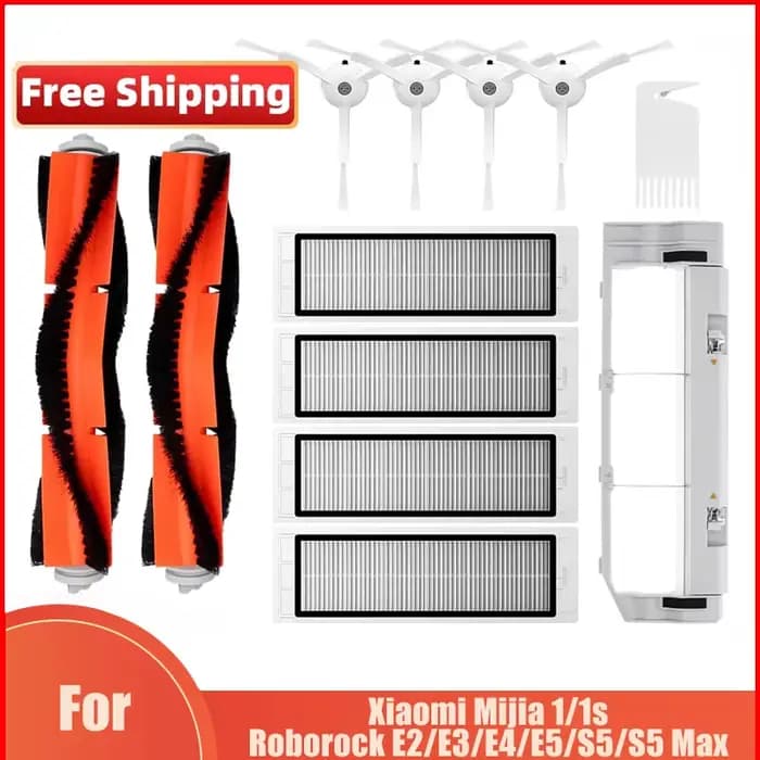 Filtre pour aspirateur Robot Xiaomi Mi 1/1S SDJQR01RR SDJQR02RR SDJQR03RR Roborock E2 E3 E4 E5 S4 S4 Max S5