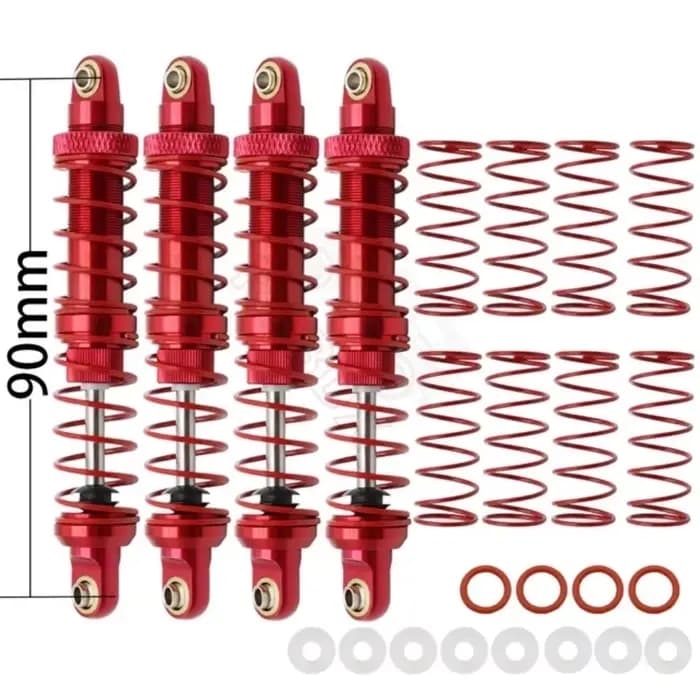 Amortisseur d'huile en métal 70mm 80mm 90mm 100mm 110mm 120mm, pour voiture sur chenilles 1/10 RC Axial SCX10 AXI03007 RBX10 D90 TRX4