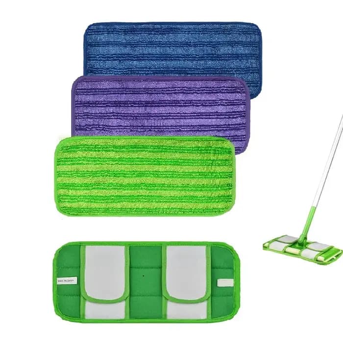 Tampons de vadrouille en microcarence réutilisables pour Swiffer Backing Jet