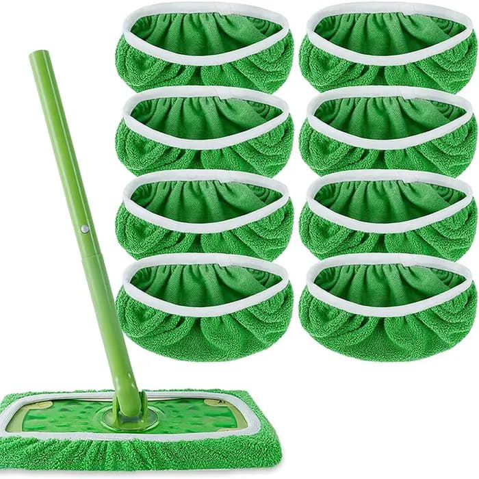 Tampons de vadrouille réutilisables en microfibre