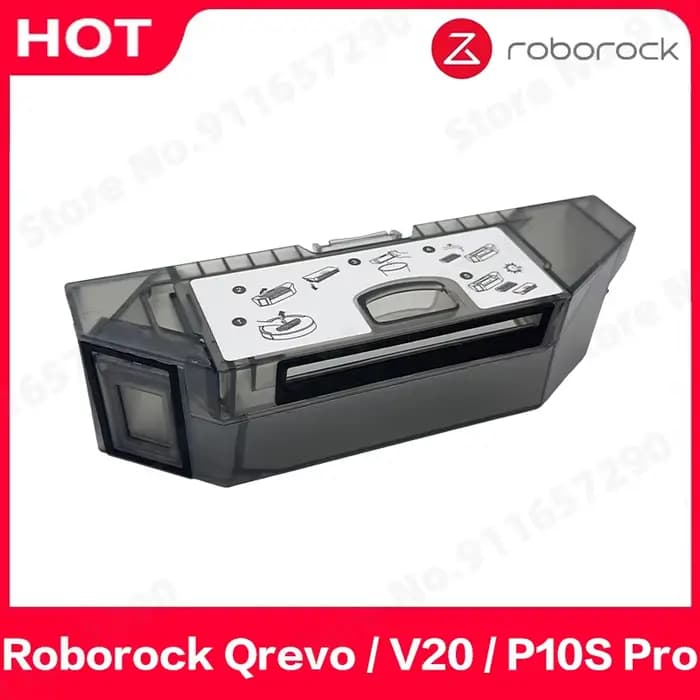 Roborock-Boîte à poussière pour aspirateur Qrevo Master