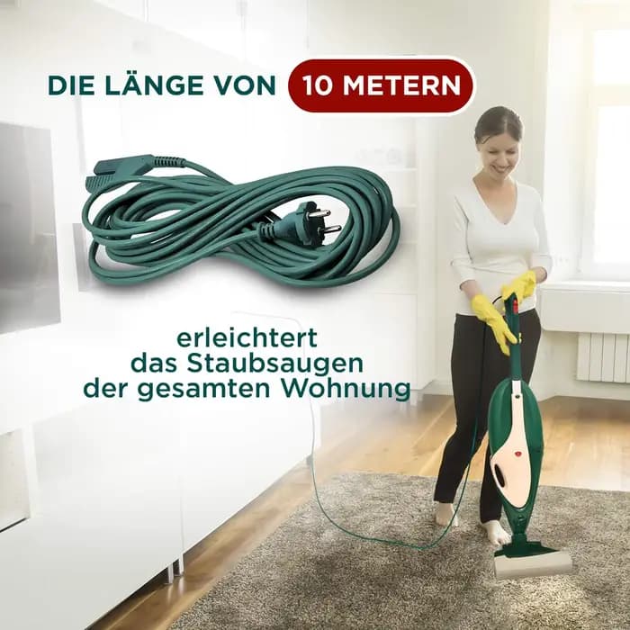 Câble de connexion du cordon d'alimentation utilisé pour remplacer l'aspirateur Vorwerk Kobold