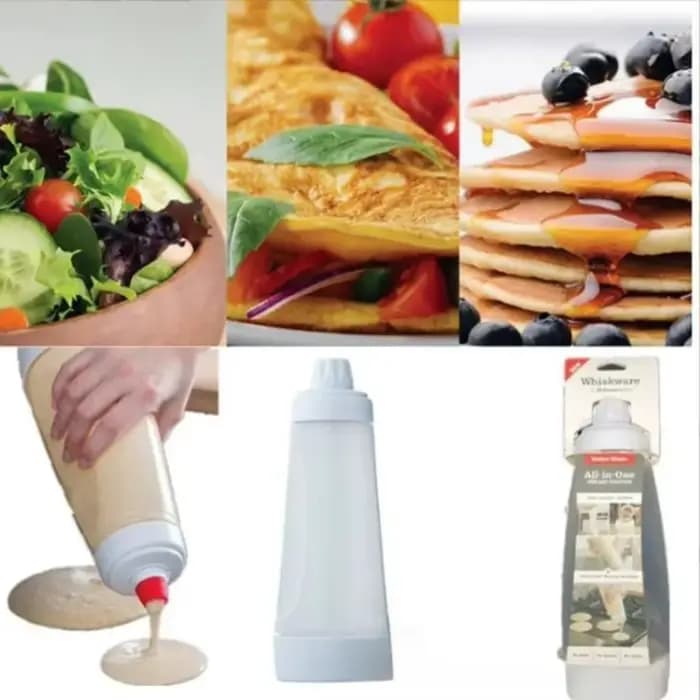Bouteille mélangeuse de pâte manuelle 1000 ml avec échelle graduée