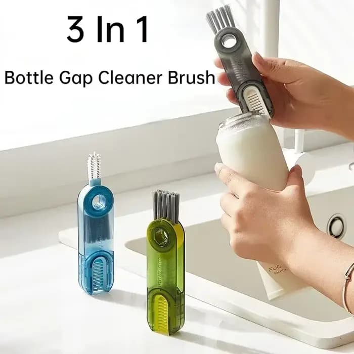 Brosse en silicone multi-usages pour couvercle de bouteille d'eau