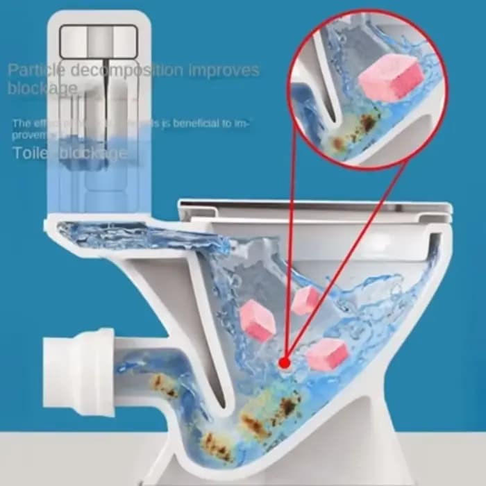 Tablettes effervescentes nettoyantes pour toilettes