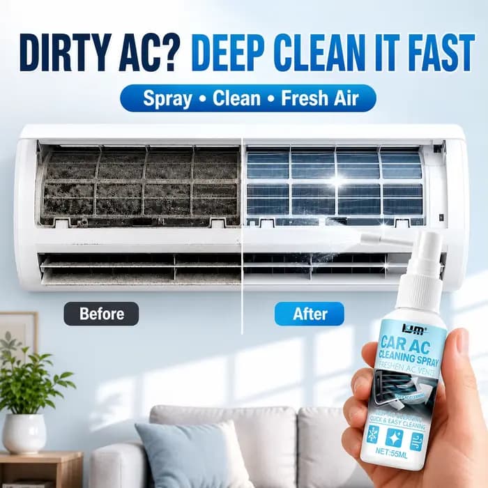 Nettoyant Moussant Double Pulvérisation pour Ventilateurs – Formule Douce et Sûre – Nettoyage Rapide et en Profondeur –